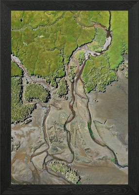 Luftaufnahme gerahmtes Wandbild Poster Leinwanddruck Bild