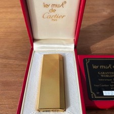Cartier Gas Lighter Les Must 1976 Box Warranty Vintage