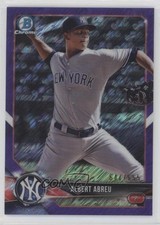 2018 Bowman Chrome Prospects Purple Shimmer Refractor 647/655 Albert Abreu z6b