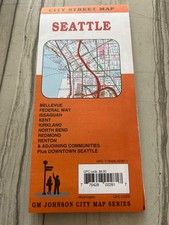 New SEATTLE WASHINGTON CITY STREET & ROAD MAP...