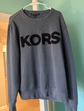 Michael Kors Blue Crewneck Sweatshirt Size Large Great Condition