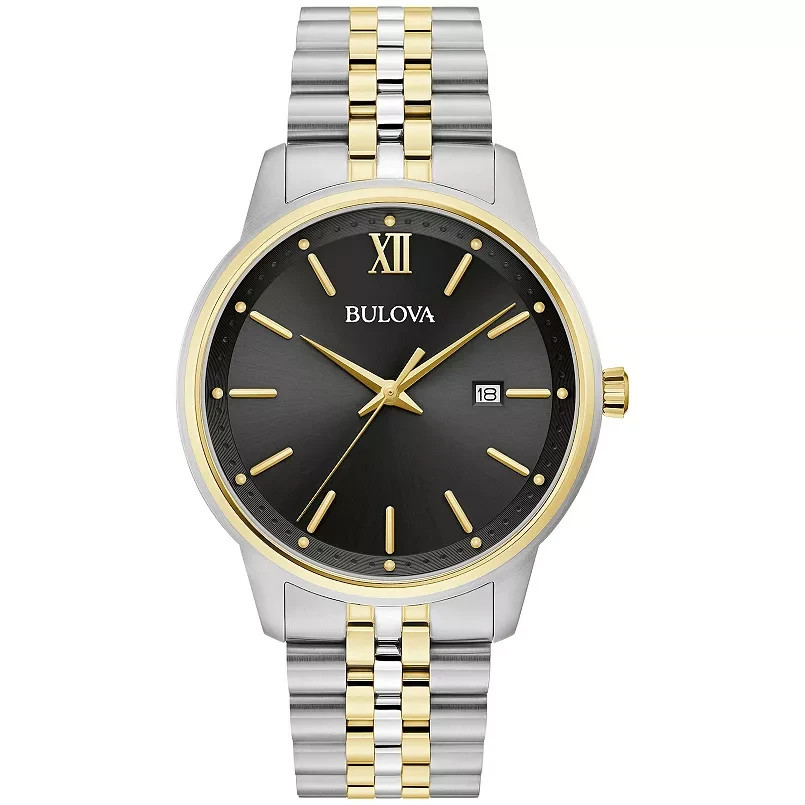 Bulova Men's Classic Date Indicator Quartz Silver Watch 41MM
