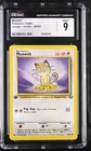 CGC 9 MINT Meowth 1999 Jungle 1st Edition 56/64 Pokemon Card