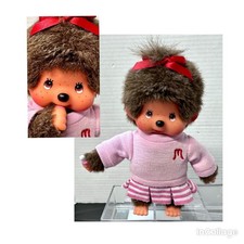 Monchhichi 8 Girl Plush Monogram Sweater Stripe Skirt Sekiguchi Stands Up