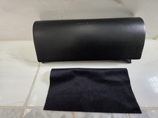 YSL Yves Saint Laurent Black Leather Eyeglasses Case New With Cloth