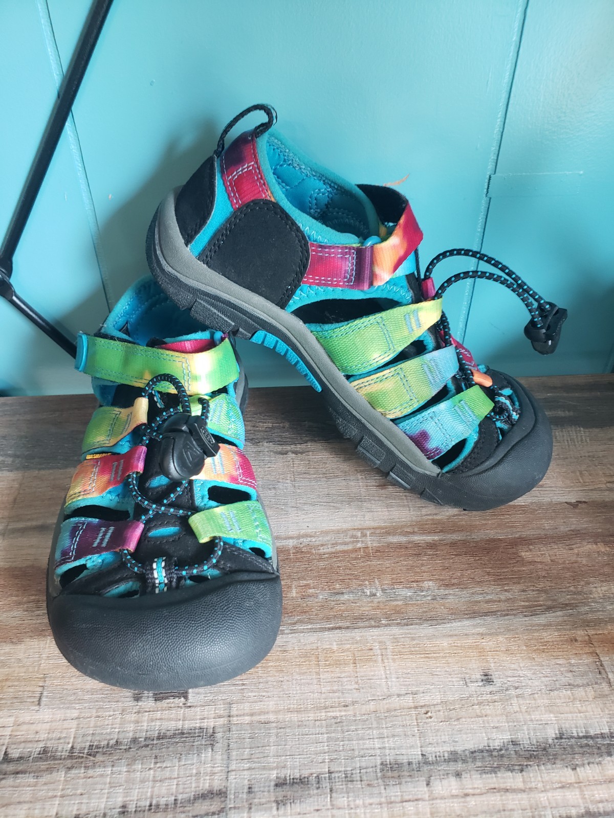 Sandali slip on Keen Tye Dye per bambini escursionismo sport acquatici taglia US 1