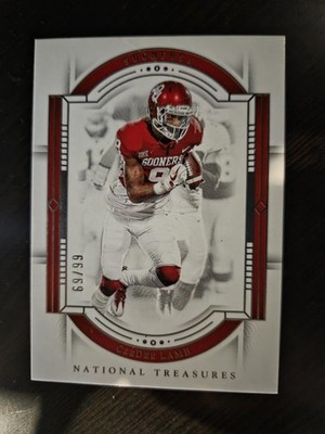 2024 Panini National Treasures Collegiate - CeeDee Lamb #17 Numbered #69/99