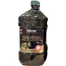 Kirkland Signature Spanish Extra Virgin Olive Oil 3 Liter Jug Cold Extracted