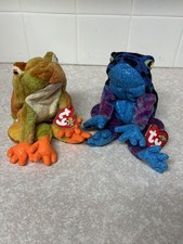 BNWT Retired Ty Beanie Baby Plush Dart The Frog and Prince The Toad - New Tagged
