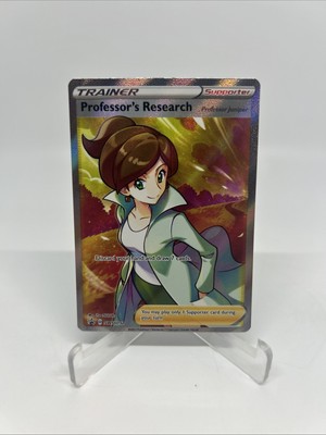 Pinched Layed Bubble Error SWSH152 Professors Research Promo Juniper Pokemon TCG