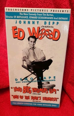 Ed Wood SEALED BRAND NEW VHS Rare Promo Screener Demo Tape Johnny Depp, - Image 1 of 3