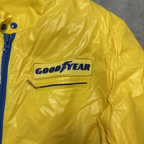 Bobby Unser Indy 500 Winner Vintage Racing Rain Jacket Yellow Goodyear Large COA - Picture 4 of 7
