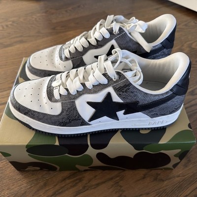 Bape sta snake 2022 Tokyo bapesta a bathing ape snakeskin sneakers