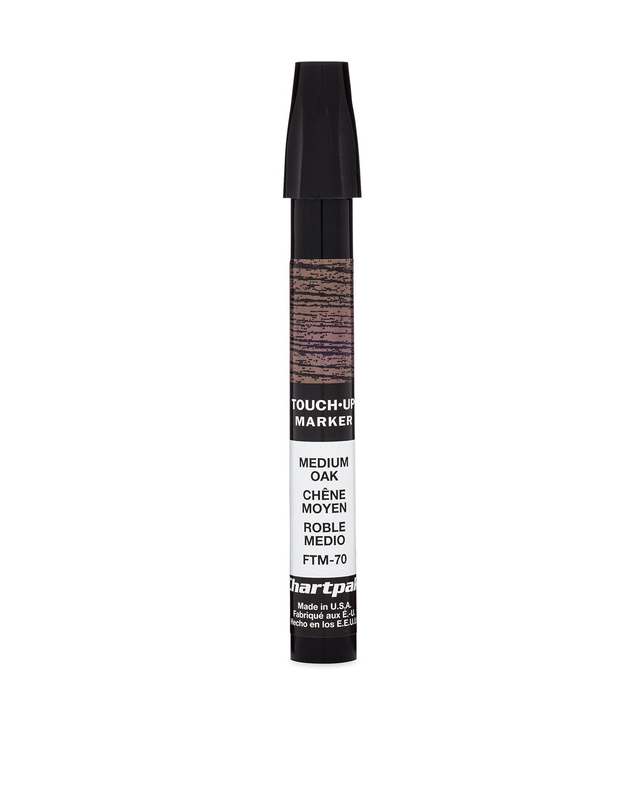 AD Marker Chartpak Wood Frame Touch-Up, Tri-Nib, Medium Oak,