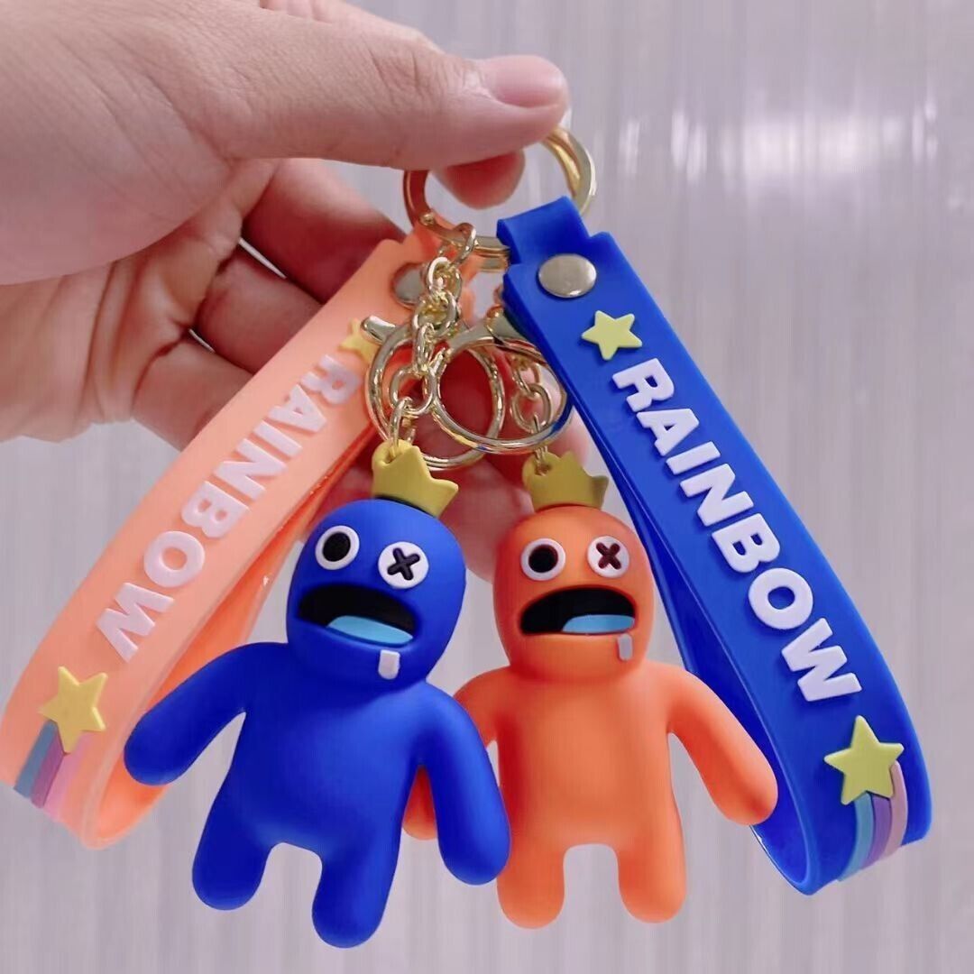 Red Rainbow Friends Keychain