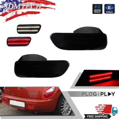 Rear Bumper Reflector LED Backup Reverse Light For 2006-2009 Chrysler PT Cruiser
