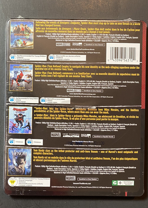 Man CD DVD ペンラ まとめ売り Spider-Man 4-Movie Collection [ Limited Edition STEELBOOK ] (Blu