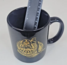 Coffe Mug - U.S. Army Recruter - Battle Battalion - Gold Image on Black Mug-NIB