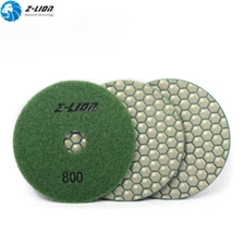 3Pcs Diamond Polishing Pads 4 Inch Granite Marble Stone Polishing Tools Grinding
