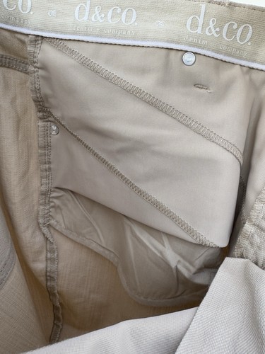 Denim & Co Cropped Capri Jeans Womens Plus Size 24W Tan New NWT 40 Waist QVC HSN - Picture 9 of 15