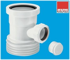 McALPINE WC-BP1 Pan Connector 40mm Boss Pipe 3.5" (90mm) x 4" (110mm)