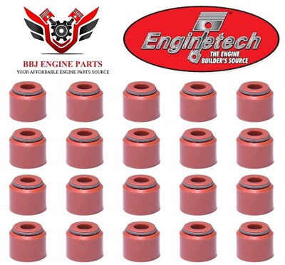 20 - Chevrolet SBC 283 327 305 350 55 86 Enginetech Premium Valve Stem Seals 