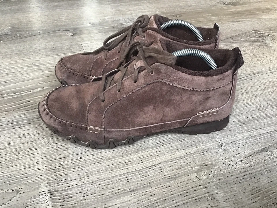 Skechers Womens Bikers Chukka Boots Size 8 Brown Lineage Suede Moc Sneaker 44706 - Image 4 of 4