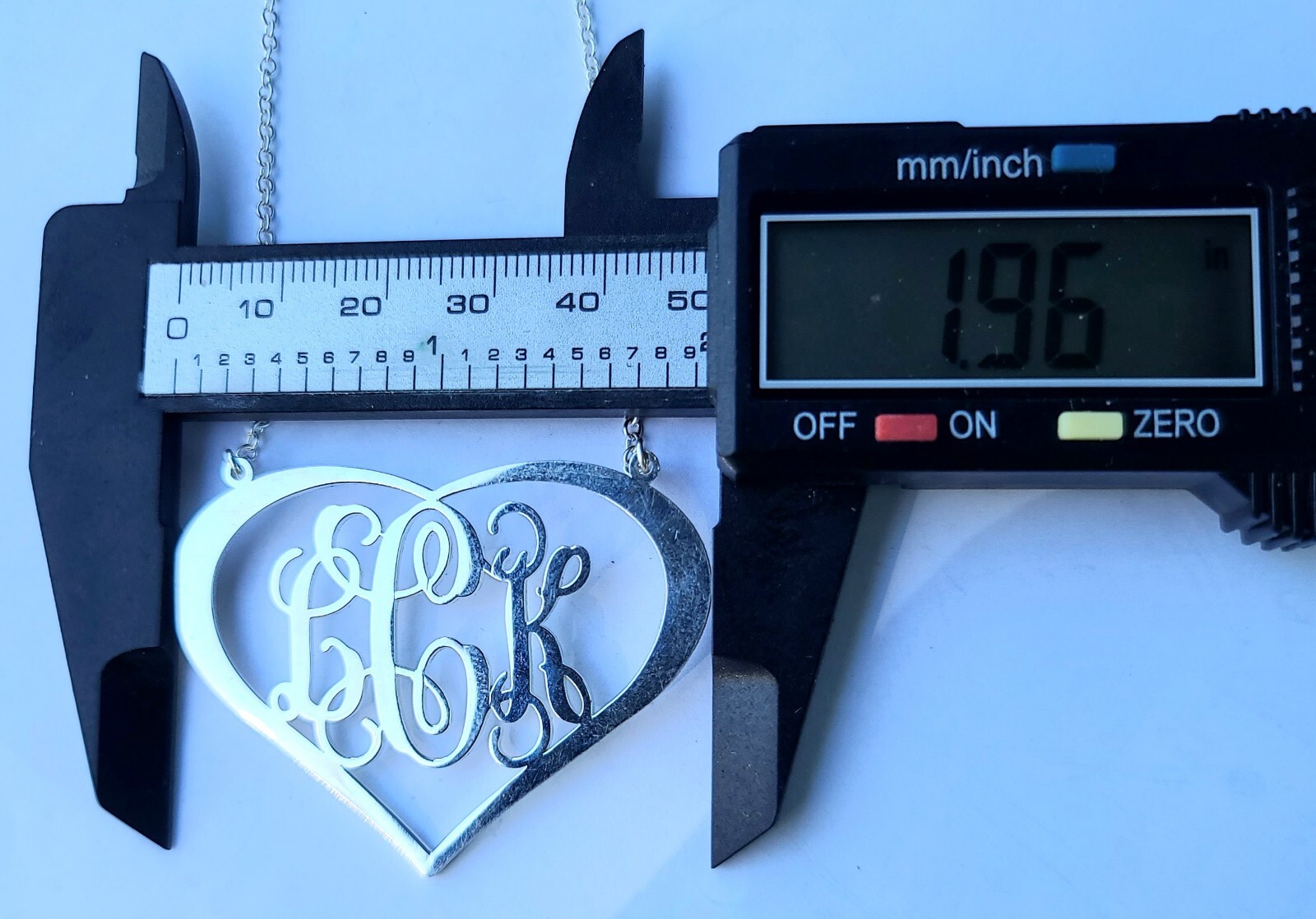 Sterling 925 Solid Silver Large Heart Pendant Rol… - image 13