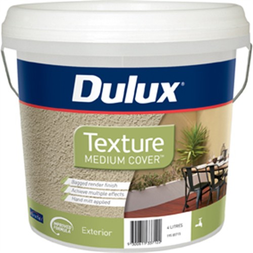 Dulux MEDIUM COVER TEXTURE Exterior Paint Fade Resistant BAGGED RENDER