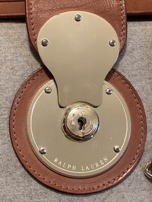 Ralph Lauren Womens “Ricky” Collection Medium Doctor Bag Wool