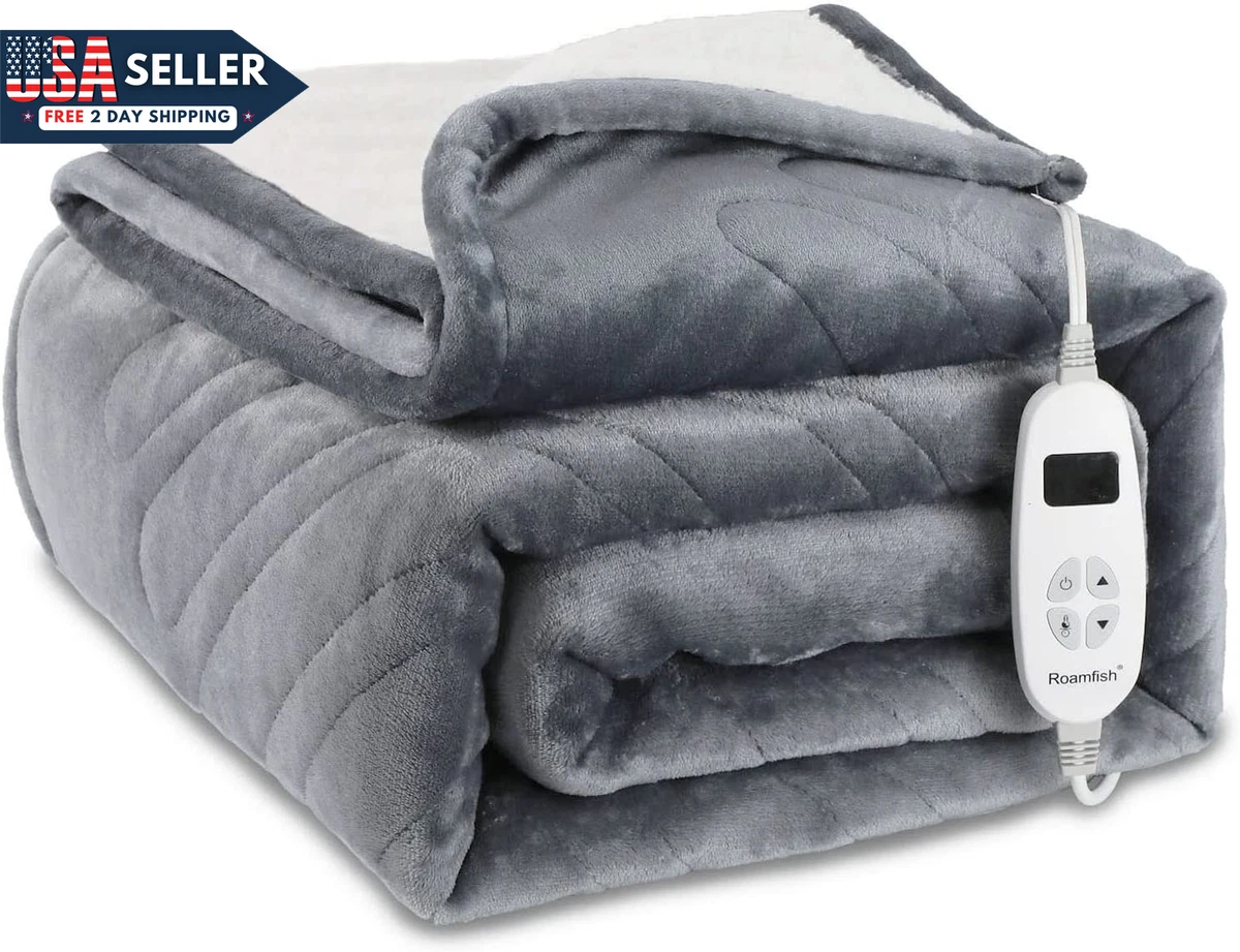 Roamfish Heated Blanket Electric Throw Blanket - Extremely Soft and  Comfortable | eBay