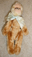 Vintage Mohair Jointed Stuffed Monkey Animal 7" Tall