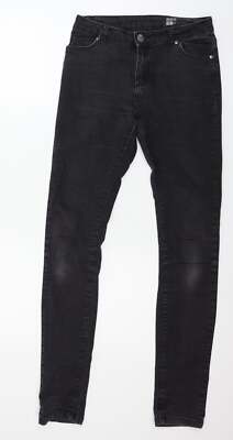 Five Units Damen Skinny Jeans Grau Baumwollmischung Größe W27 L31