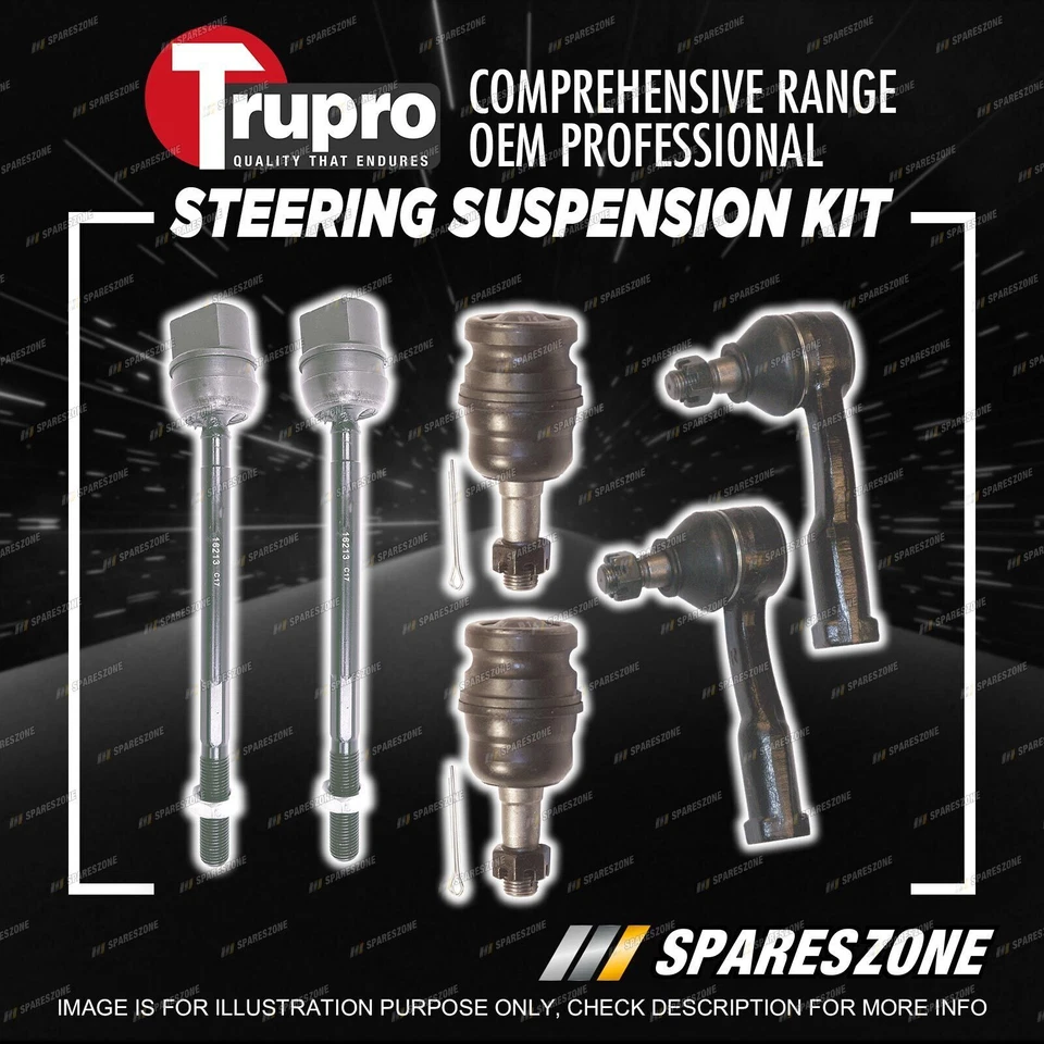 Trupro Ball Joint Tie Rod Rack End Kit for Subaru Brumby F2A Utility 4WD 82-94