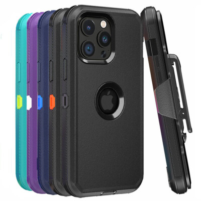 Heavy-Duty Shockproof Case For IPhone 16/16 Plus/16 Pro Max With Belt Clip & Screen Protector
