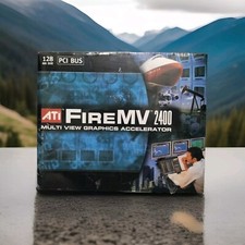    ATI FireMV 2400 PCI BUS MB DDR Graphics Card 100-505130 Windows XP-NEW SEALED