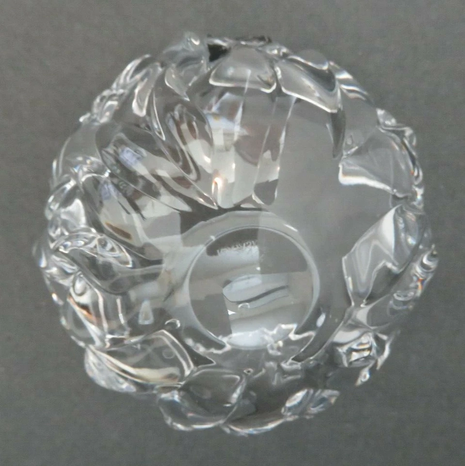 Jarrón Rogaska cristal llama elemento cuenco Eslovenia vintage Foto 2 de 4