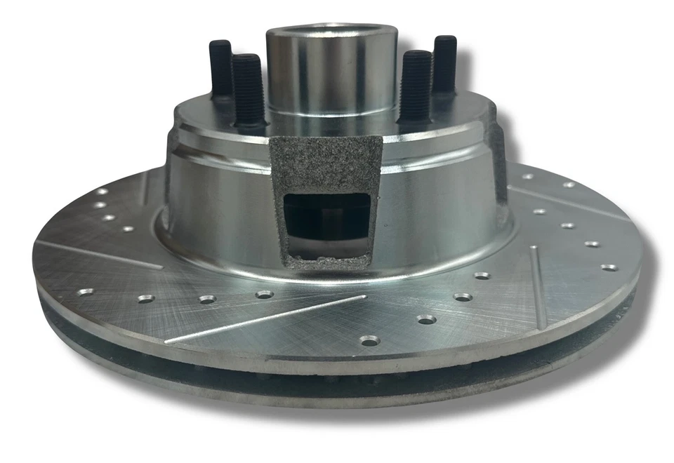 Par de rotores de freno de disco delanteros Ford Mustang V8 1964-69 D/S recubiertos de zinc 5406 Foto 3 de 4