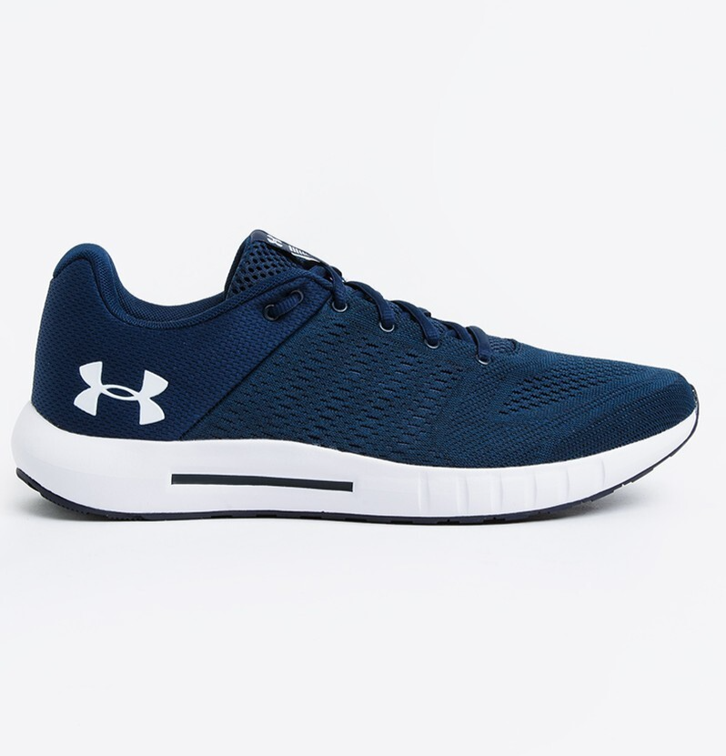 UNDER ARMOUR Micro G Pursuit LIGHTWEIGHT Trainers NAVY BLUE Size