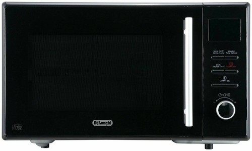 de longhi 900w enamel cavity combination microwave black