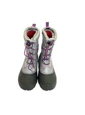 The North Face Alpenglow IV Gray Purple Snow Winter Boots Girls Size 5