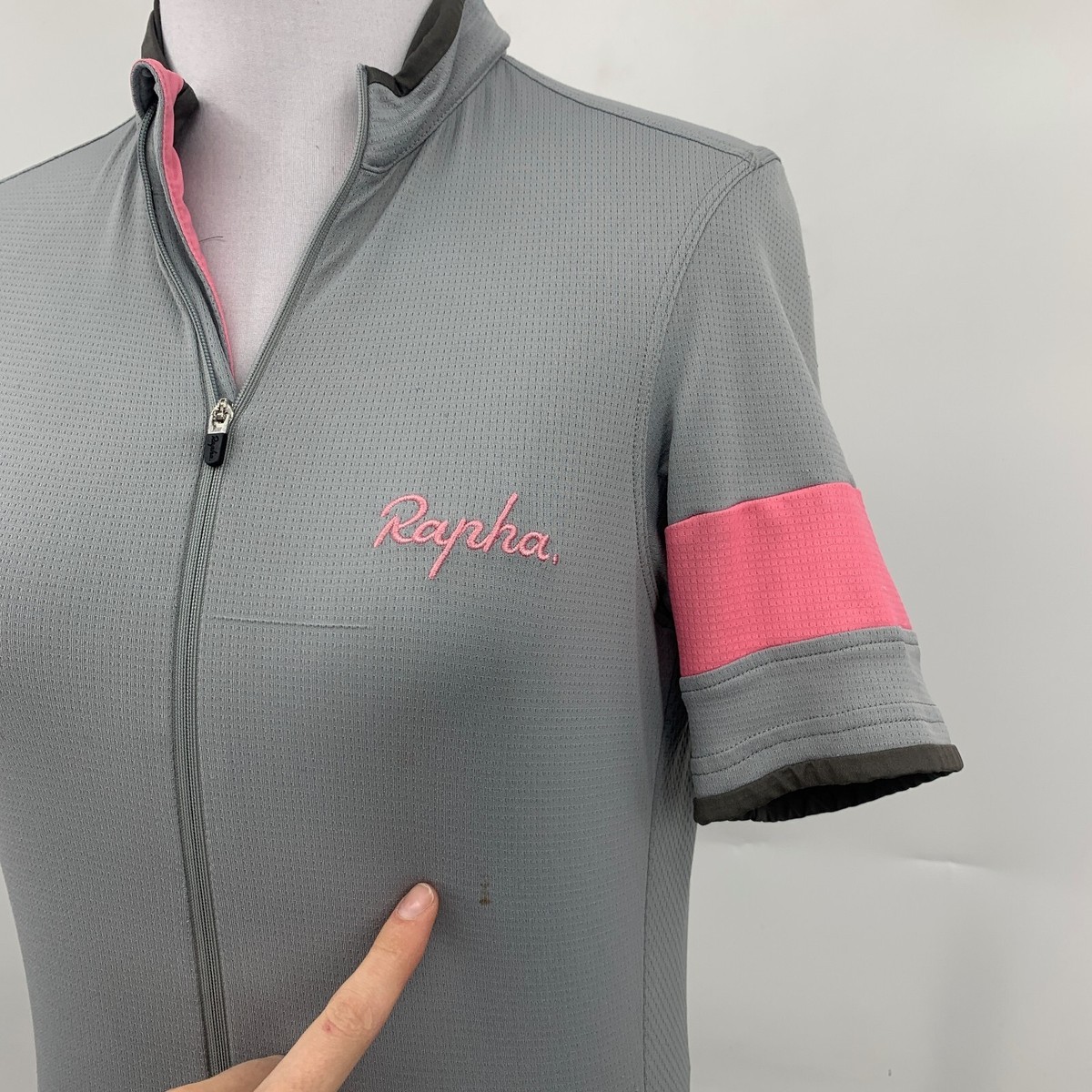 Rapha Cycling Jersey Mens S Small Gray Super Lightweight Pro Team