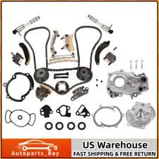 Timing Chain Kit Oil Pump Water Pump VTC Solenoid Fit 07-16 Cadillac Suzuki 3.6L