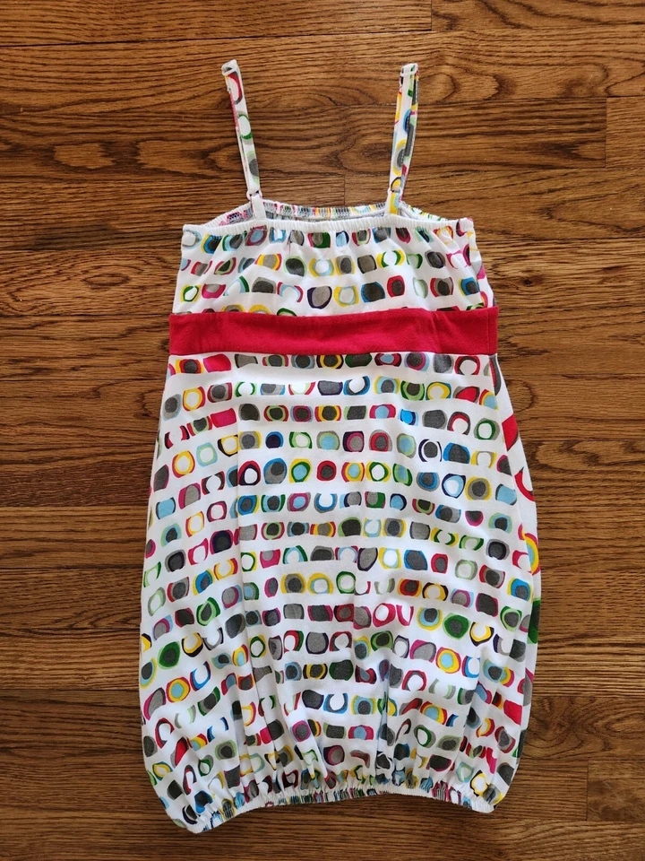 DESIGUAL Girls 7/8 Bubble Sundress White Red Multi - Image 3 of 4