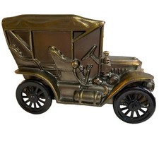 Banthrico Metal Car Bank 1974 Bronze Finish 1910 Stanley Farmers Bank Trust