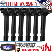 UF242 Set of 6 Ignition Coils for 1999-09 Honda Accord Odyssey 3.0L 3.2L 3.5L V6
