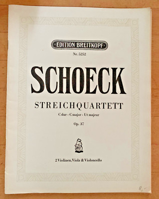 Othmar Schoeck  - Quartett für 2 Violinen, Viola und Violoncello C-dur Op.37