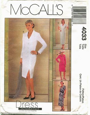 McCalls 4033 Misses Jackets Dresses Skirts Sewing Pattern Uncut  