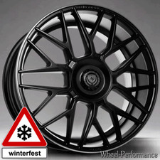 19 Zoll A801 Alufelgen 8,5x19 5x112 ET45 schwarz mit poliertem Rand für Mercedes