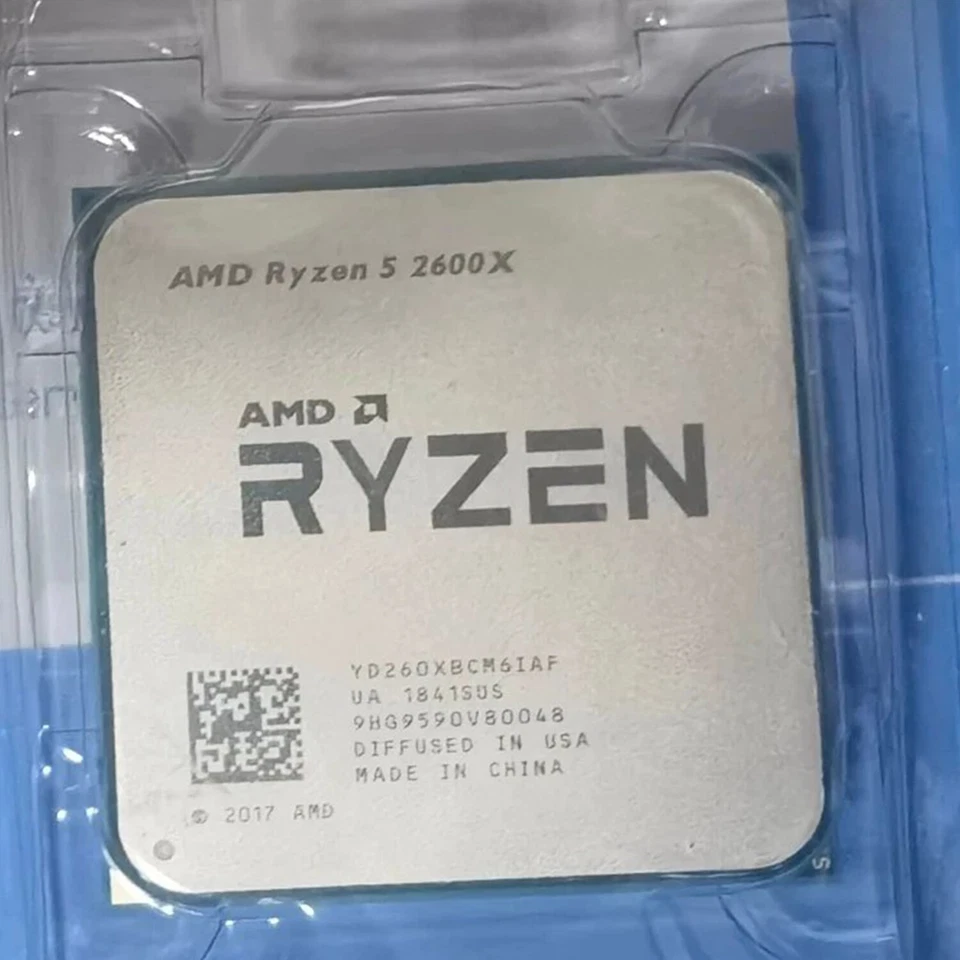 AMD Ryzen 5 2600X 3.60GHz Processor Ryzen 5 2600 3.4GHz Processor Socket AM4 CPU - Image 2 of 2